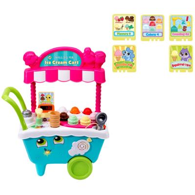 Leapfrog koreańsko-angielska wersja wózek na lody, mieszane kolory, 1 zestaw, popularne koreańskie zabawki
