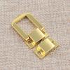 Vintage Retro Legering Fyrkantig Bagage Smycken Presentförpackning Spänne Spärr