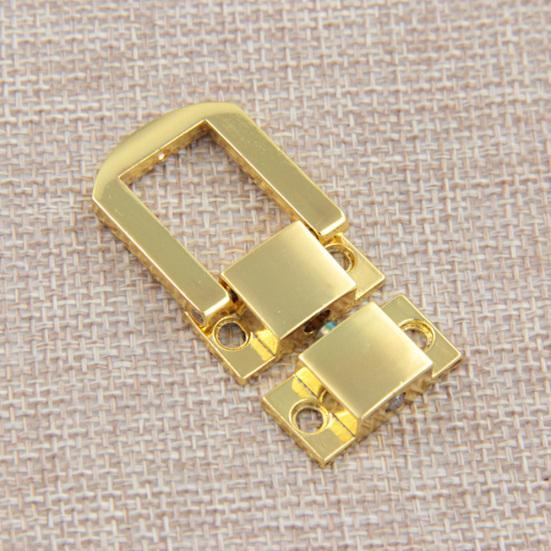 Vintage Retro Legering Fyrkantig Bagage Smycken Presentförpackning Spänne Spärr