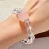 Hochwertiges 10mm Glasweißes Kristall 16mm Madagaskar Pulverkristall Armband Armband