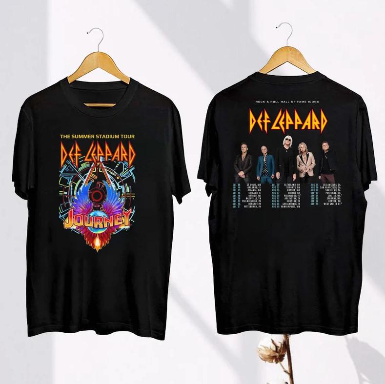 Def Leppard And Journey Summer Stadium Tour 2024 Shirt, Def Leppard Shirt