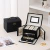 Jewelry Organizer Box With Lock For Rings Necklaces And Bracelets