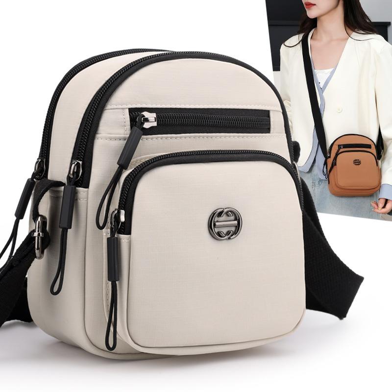 Simple Commuter Women's Bag Lightweight and Compact Multi-layer Nylon Cloth Coin Purse Portable Shopping Commuter Women's Crossbody Bag