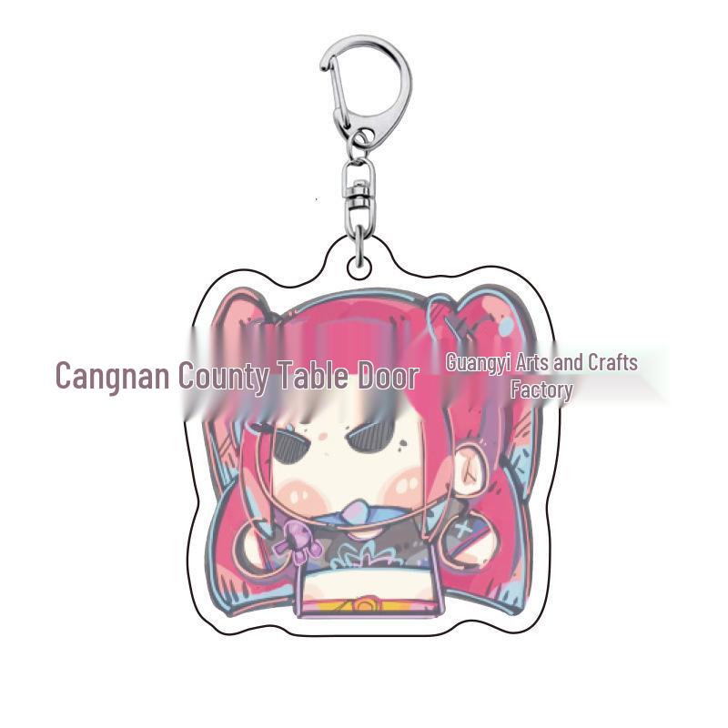 Kpop Demon Hunter Girl Group Keychain: Lumi, Zoe, Mira & Qin Yu Cute Acrylic Schoolbag Pendant