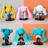 9-10cm 20style Q-version Hatsune Miku Rin Ren Kaito  Anime Action Figure 3D PVC Model Cosplay Accessories Cute Lovely Gift