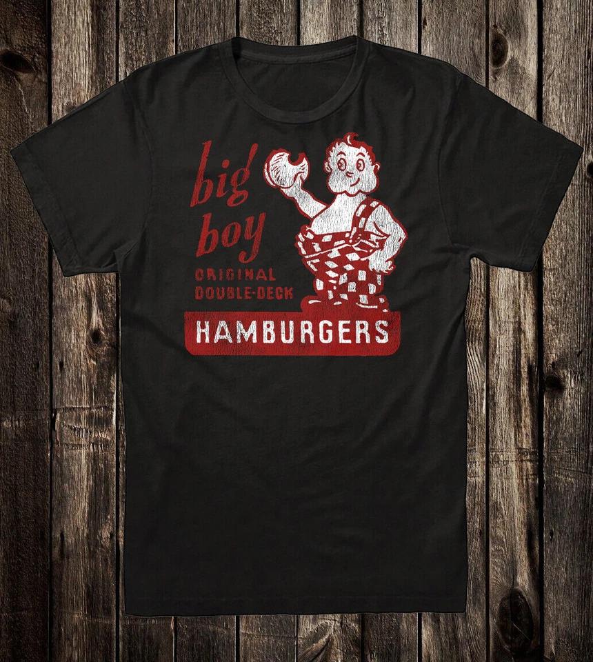 

Hot Rod T Shirt Tee Nostalgia Antique Ad Art Big Boy Original Hamburger Retro S