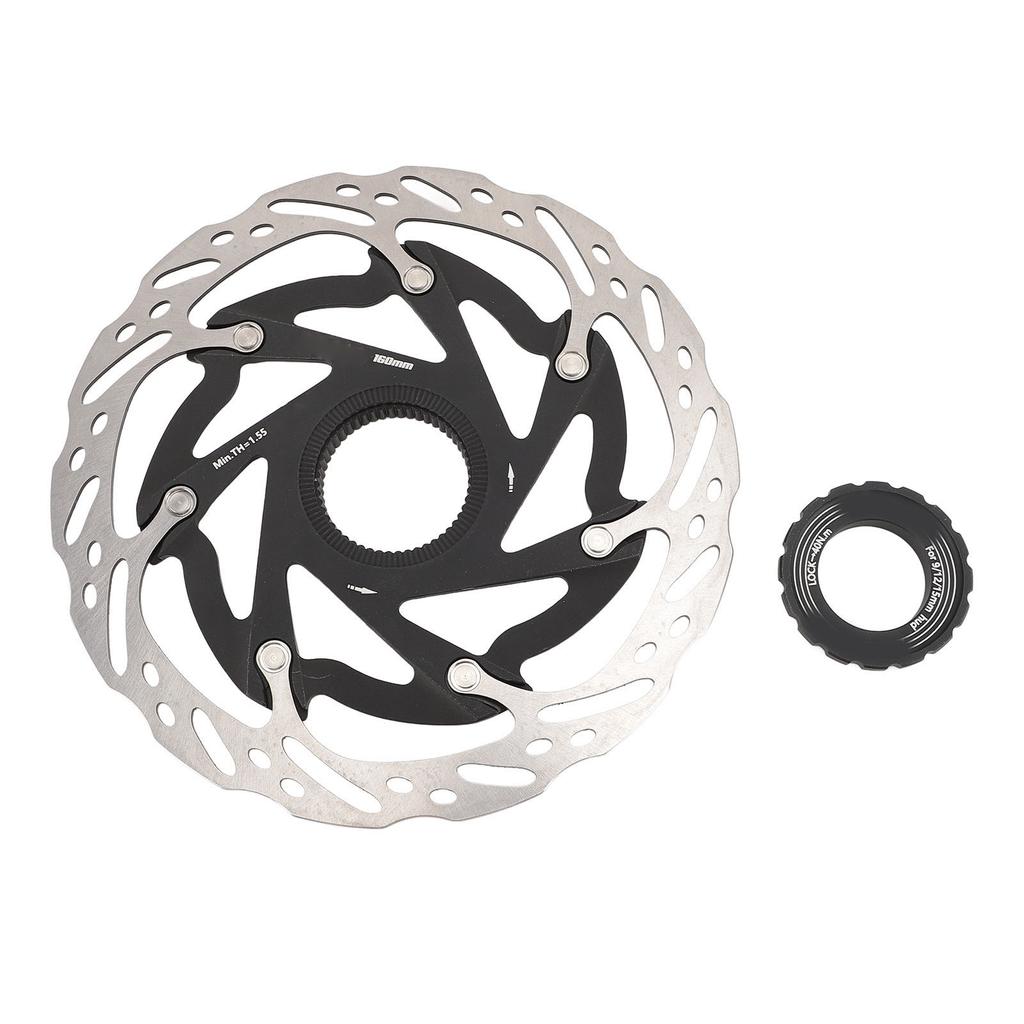 Tarcza hamulcowa 160mm z mocowaniem Center Lock, chłodzona tarcza hamulcowa do kolarstwa szosowego i górskiego, system hamulcowy