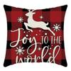 New Christmas Pillowcase Letter Linen Print Home Sofa Pillowcase Bedside Pillowcase