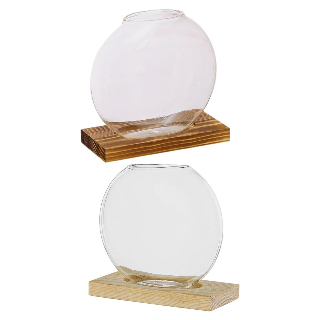 Glass Planter Terrarium Plants Propagation Station Transparent Flower Vase for Indoor Plants Office Party Living Room Garden