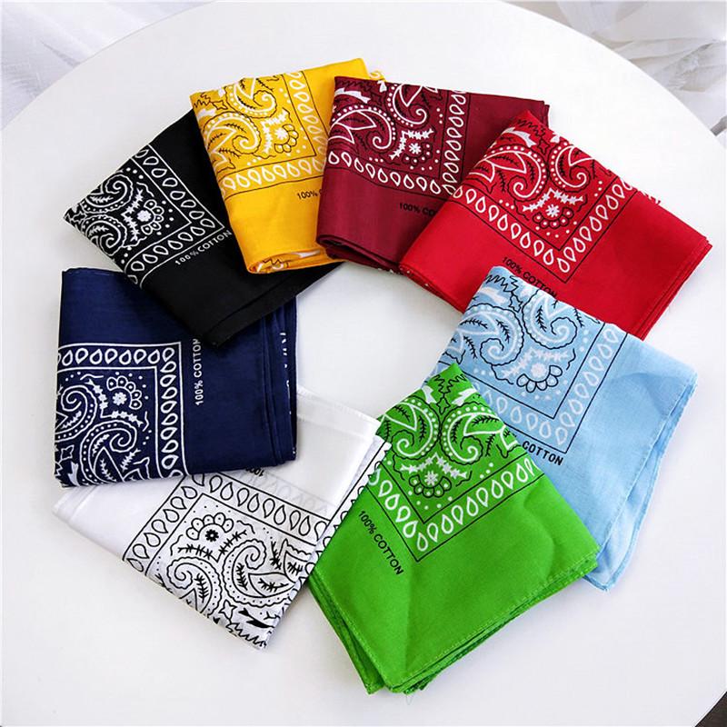 Unisex Cotton Blend Hip Hop Bandana Headwear Hair Band Scarf Neck Wrist Wrap Band Magic Head Square Scarf Hairband