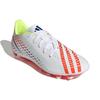 Adidas Predator Edge.4 FG Al Rihla Pack - Bílé Unisex Kopačky Cloud-White Solar-Yellow Power-Blue GW0989
