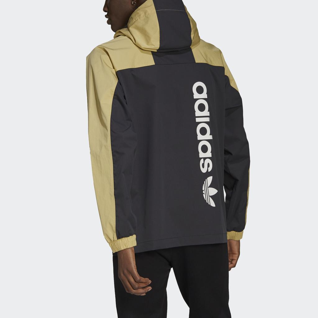 Adidas Originals Trefoil G Outd Parka Climbing Multi-Pocket Colorblock Hooded Jacket Men Outerwear Sandstorm H09359