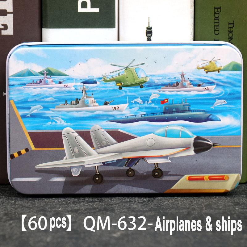 60pcs Wooden Jigsaw Puzzles 3D Cartoon Mermaid/Snow White/Cinderella/Princess/Helicopter/Hot Air Balloon Puzzles for Baby  Kids