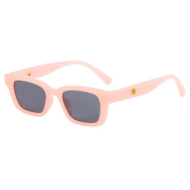 2026 Children's Rectangular Street Photography Baby Sunglasses Trendy Boys And Girls Cool Black Cat Eyes Personalized