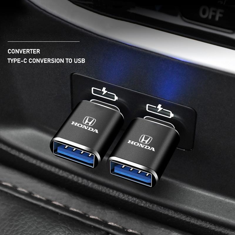 Car Interior Type-C Conversion To USB Plug Auto Accessories For Honda Civic Fit Jazz Accord Pilot CRV Odyssey Passport City HRVXF5