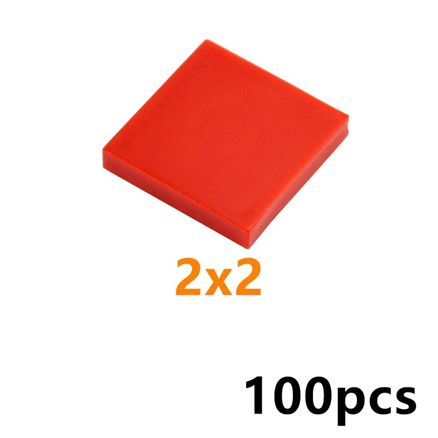 100PCS MOC Bricks 22385 2x3 Shield Light Panel LED 22385 2x3 Tile Building Blocks DIY Construction Toys Compatible With 3068