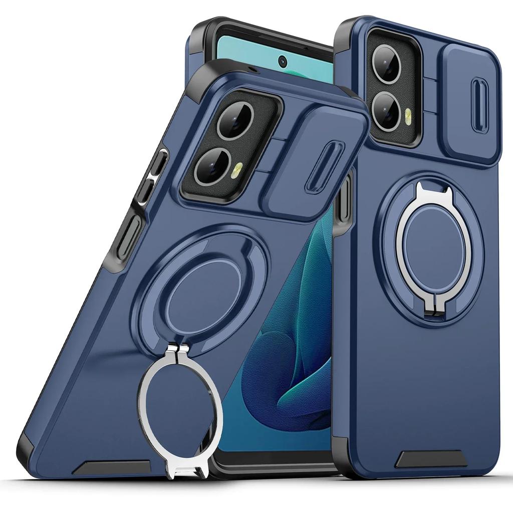 Pouzdro Armor s magnetickým držákem pro Motorola Moto G Stylus 5G GPlay 5G G5G GPower 5G 2024 Posuvná ochrana fotoaparátu Nárazuvzdorný kryt