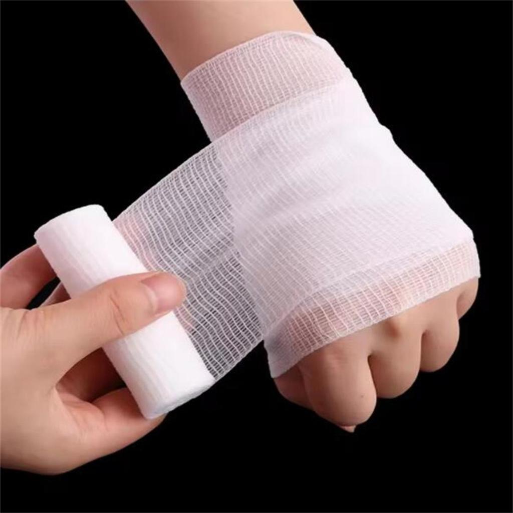 1PC White DIY Bandage Gauze Scarecrow Mummy Party Haunted House Halloween Decoration Gauze Prop Nursing Emergency Care First Aid Kit Accessory
