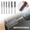 6/8/10/12/14Pcs With Handle Twisted Wire Borebrush Cleaning Brush  for Power Drill Impact Driver