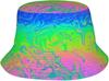 Rainbow Hat Colorful Bucket Hats Packable Travel Beach Sun Hat Wide Brim Fisherman Caps For Women Men