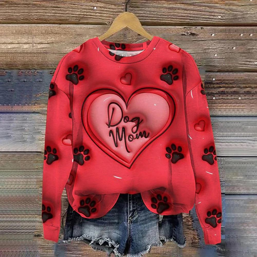 

Women s Clothing 3d Cartoon Letter Print O-Neck Sweatshirts 3d Printing Woman Hoodie Autumn Pullover Y2k Tops Fashion Hoodies 2XL