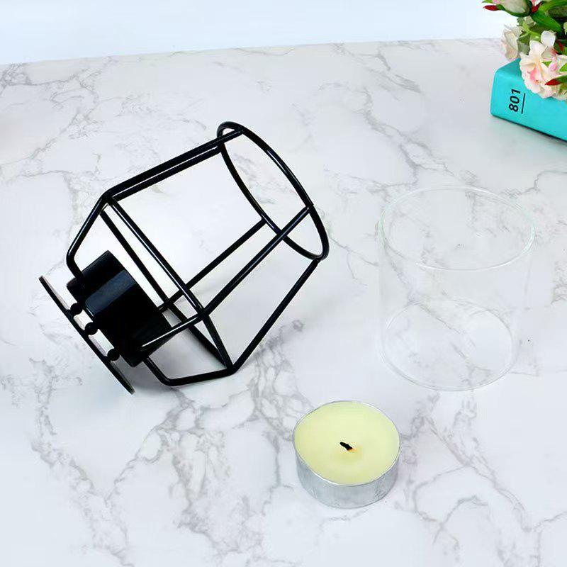 Luxury Cross-Border Iron Candle Holder for Romantic Dinner & Christmas Decoration