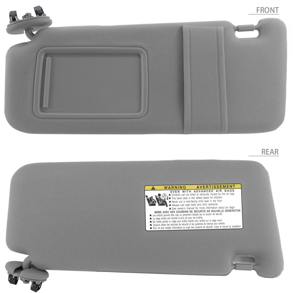 Gray  Car Sun Visor Sunshade For Toyota Camry 2007 2008 2009 2010 2011Driver Passenger side Right Left Organizer  7432006780B0