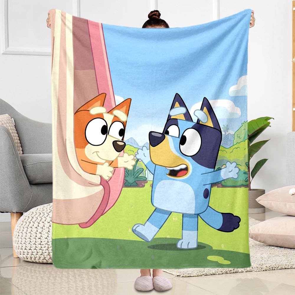 Bluey Bingo's Adventure Blanket Comfortable Great for Office Bedding Livingroom for All Occasions Stylish Decor Ideal Gift For Birthday Valentine'S Da
