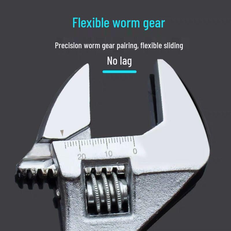 Universal Adjustable Wrench - Multifunctional with Large Opening (6-18 inches) High Hardness