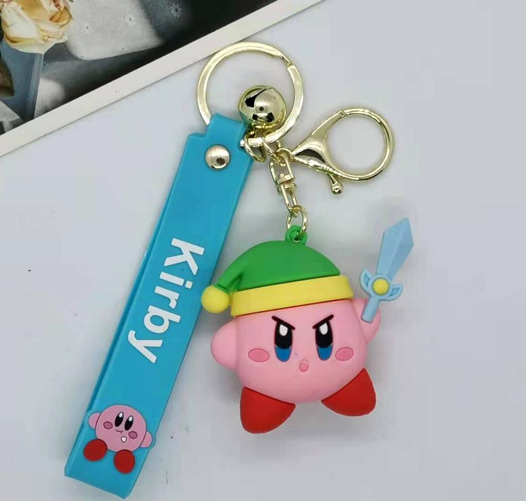Latest Kirby Animation Keychains For Bag Car Key Chains Present Decoration Accessories Anime Merchandise Action Figure