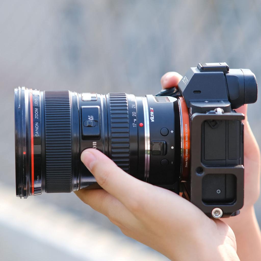 VILTROX EF Lens Adapter for Sony with OLED Display Autofocus for Canon EOS EF Lenses a7r a7 a7 a7r E-Mount - iv, iv, iii, iii, a6500.