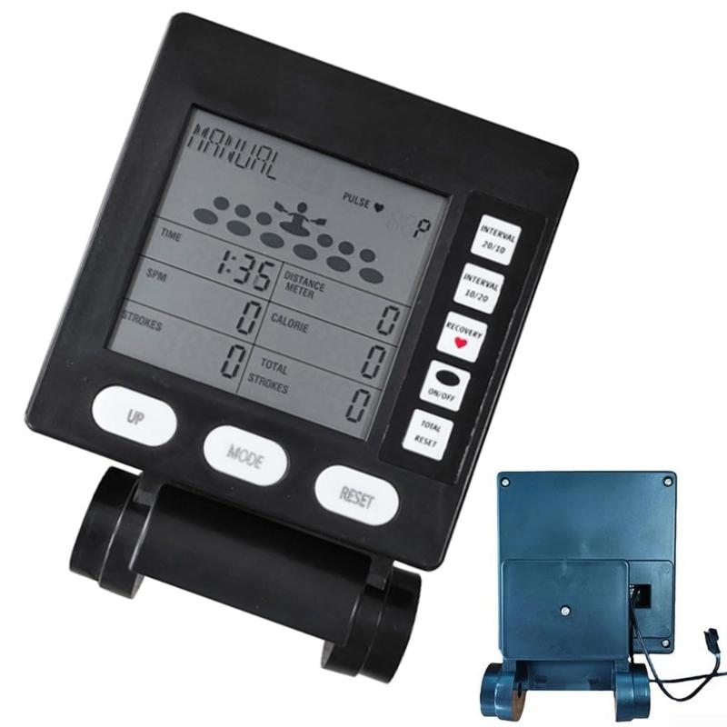 Home Rowing Machine Monitor Adjustable Odometer Speedometer Counter for Home Fitness Bike Device Rowing Machine Counter