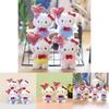Cute Hello Kitty 50th Anniversary Heart Balloon Plush Doll Keychain For Bags