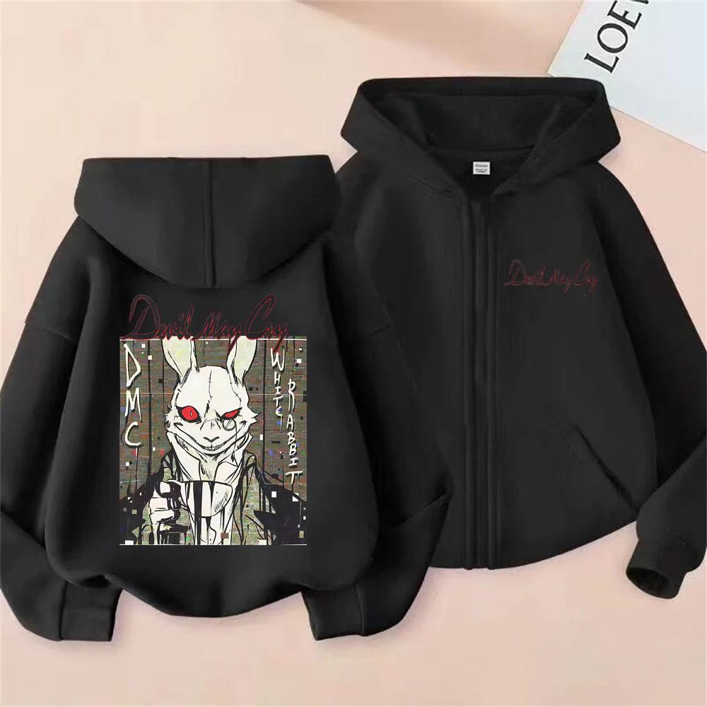 

Limited Anime Devil May Cry Son of Sparda Dante Zipper Hoodie Men Women Cartoon Oversized Zip Up Hoodies Male Fashion Streetwear 2XL