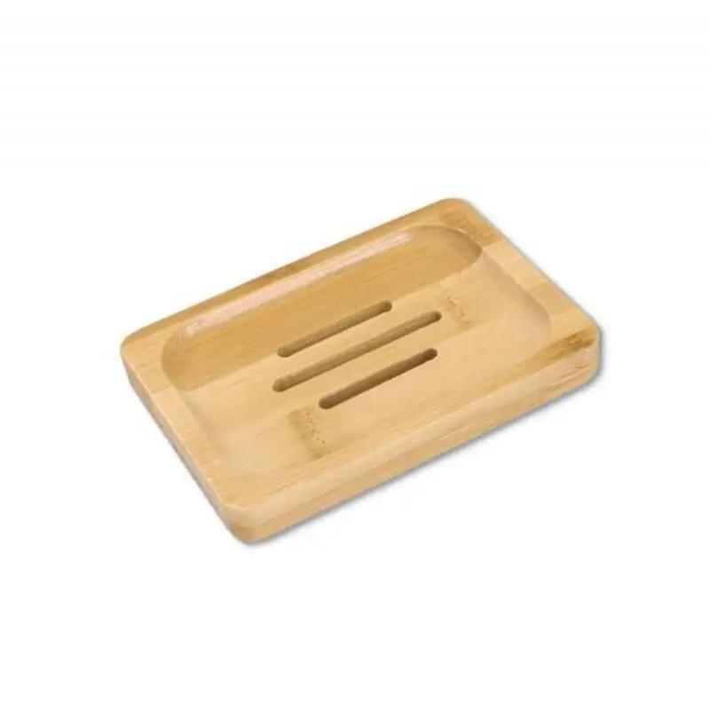 1PC Soap Box Natural Bamboo Dishes Bath Soap Holder Bamboo Case Tray Wooden Prevent Mildew Drain Box Bathroom Washroom Tools