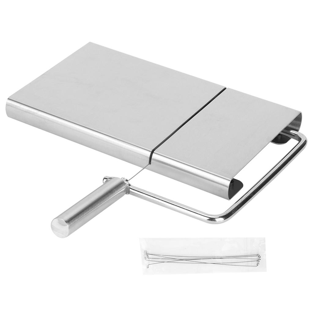 Household Stainless Steel Cheese Ham Butter Cutter with Cutting Wire Kitchen Accesso