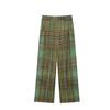 Cross-border foreign trade wholesale, European and American style plaid pendant suit jacket cover + nine-point flared pants set