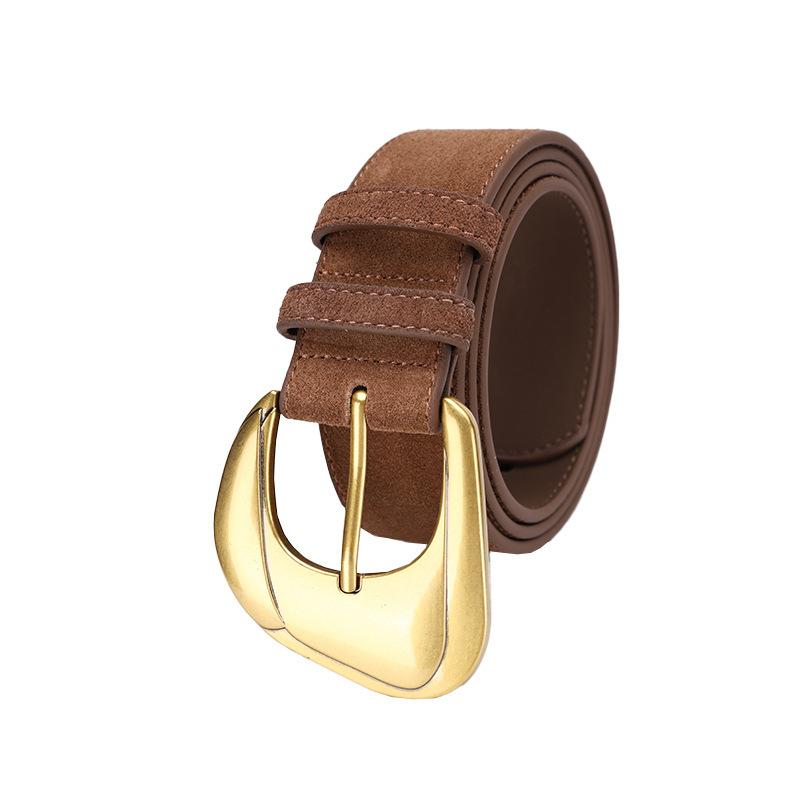New Popular Women'S Real Velvet Belt Fashionable With Jeans, Trousers Waist Decorative Belt Women