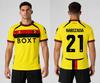 Watford Heimteam Spieler-Trikots - Unisex Kelme Marke Kurzarm Fan-Version Fußball Sport T-Shirt
