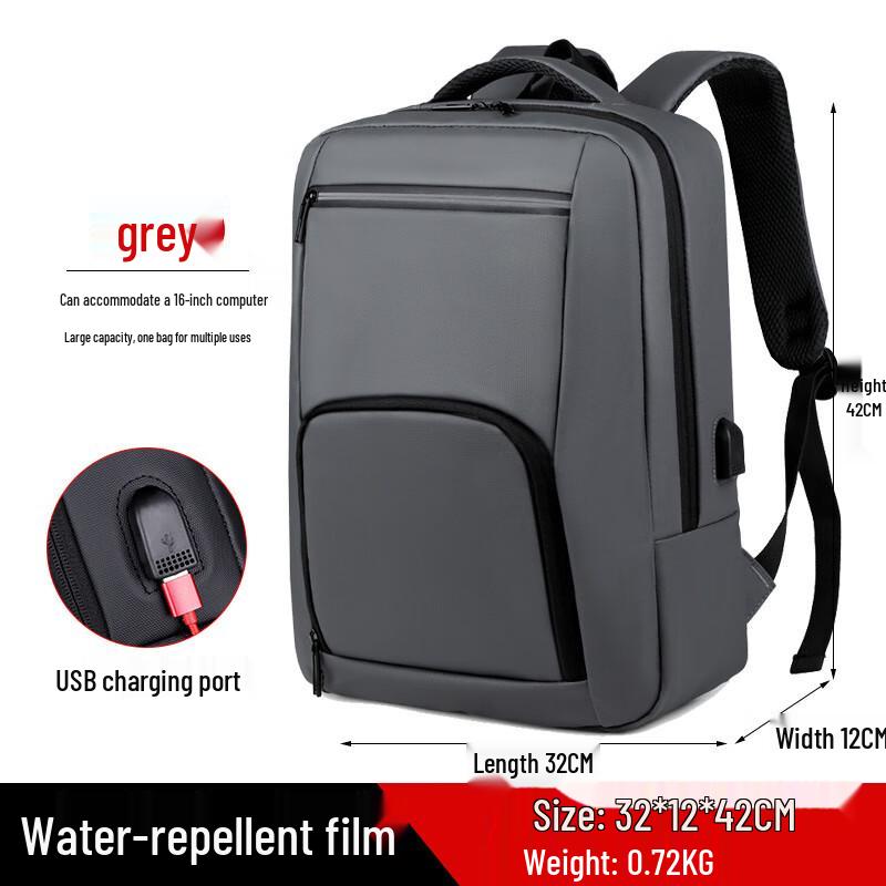 Премиальный мужской деловой рюкзак Zhili Fits 15.6-inch Laptop