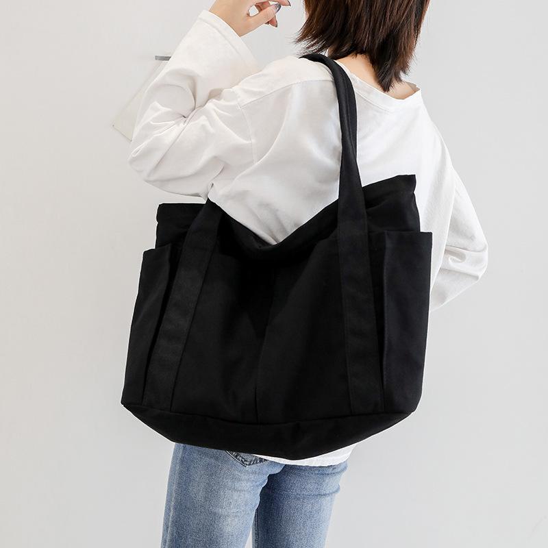 

New Trendy Korean-style Casual Large-capacity Shopping Bags чорний
