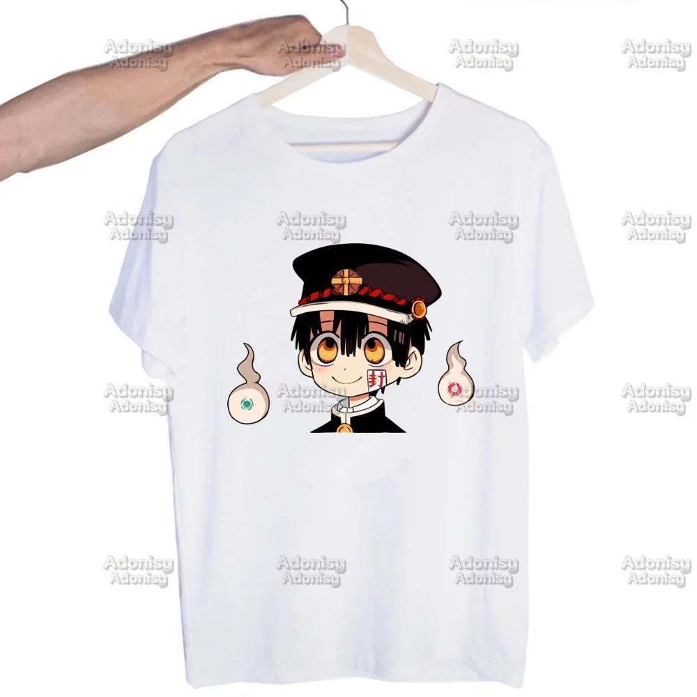 Hanako Kun Mens Harajaku Clothing Summer Streetwear Casual Loose Print Tee Short Sleeve Tops