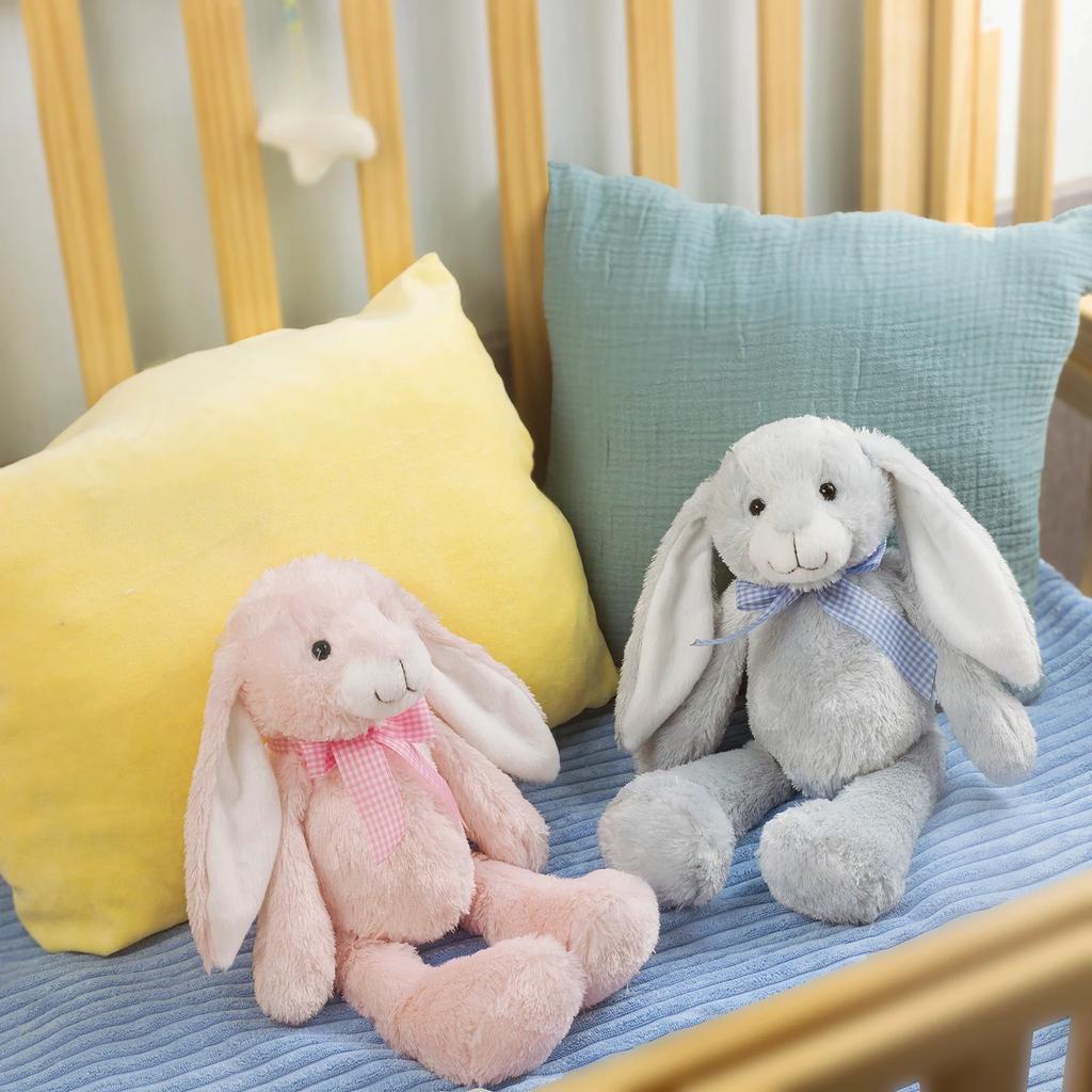 30 cm Størrelse Myke kosedyr Barn Lange Øre Kanin Kanin Sove Søt tegneserie Plysj Kjæledyr Dukker Barn Bursdagsgave