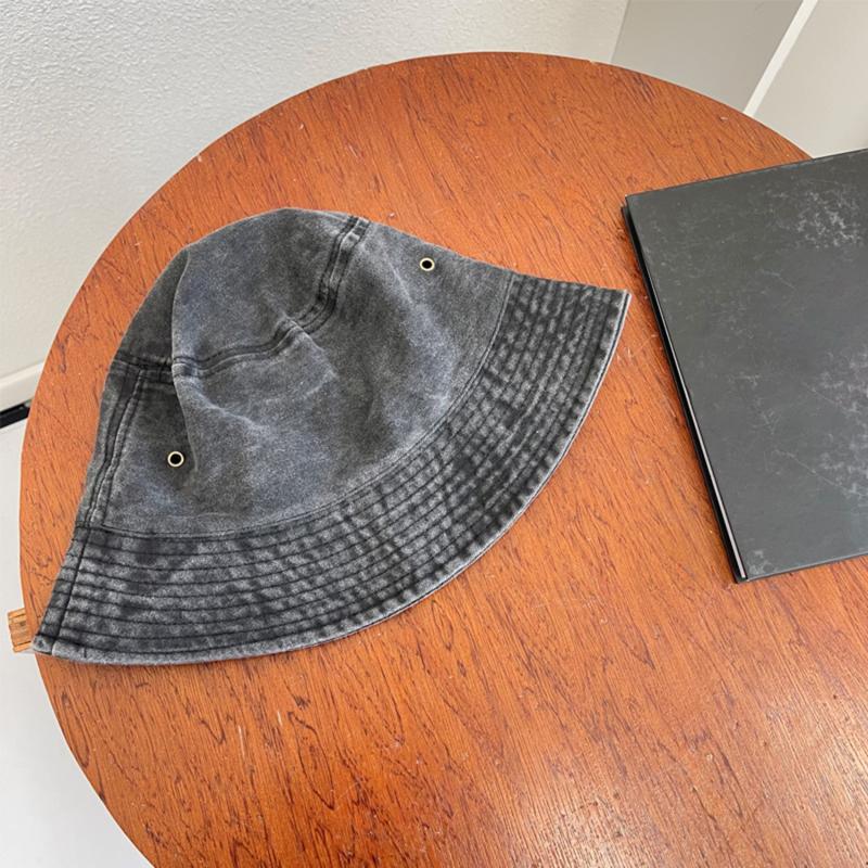 Retro Washed Fisherman Hat for Couples, Fashionable Vintage Basin Hat, Breathable Solid Color Thin Design, Spring and Summer