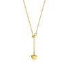 Xiaomi Vnox Women  Gold Color Love Heart Necklace,Dainty Stainless Steel Necklace for Lady Femme Choker Collar,Length Adjustable