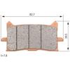Daytona Golden Pad X Motorcycle Brake Pads for Africa Adventure Sports Africa Twin CB650R CBR650R CB250R and Front Brake Serial Number (Sintered