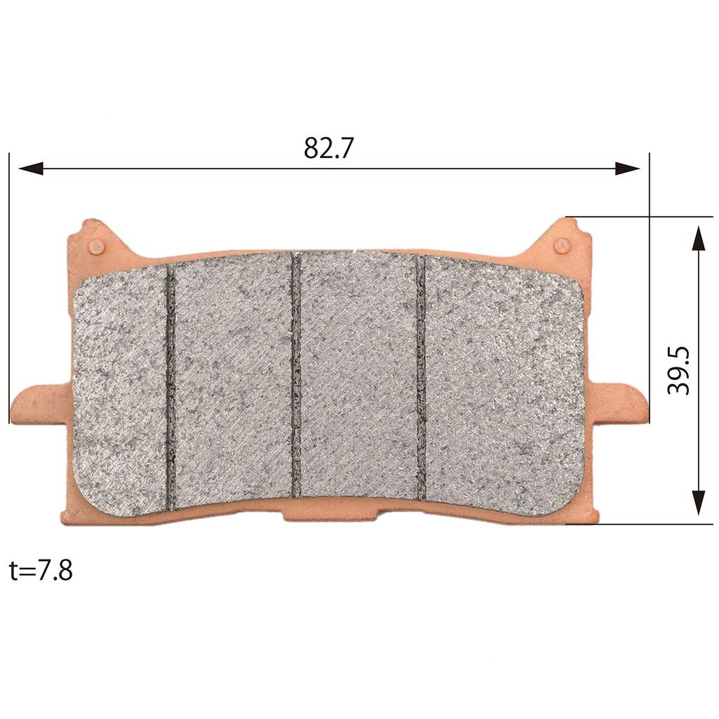 Daytona Golden Pad X Motorcycle Brake Pads for Africa Adventure Sports Africa Twin CB650R CBR650R CB250R and Front Brake Serial Number (Sintered