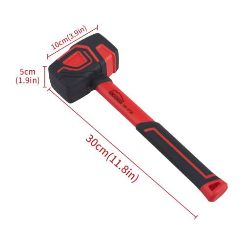 HOUSERAN Rubber Hammer Mallet with Rubber Handle for Furniture Assembly, DIY, and Shock Absorption, 560g