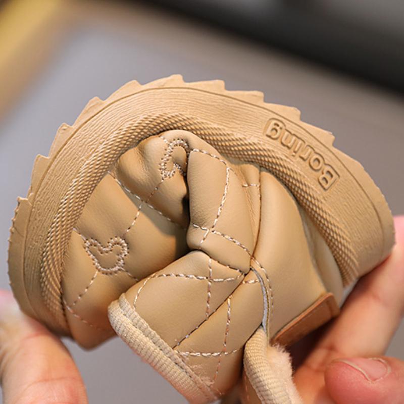 Babysnøsko Vinterfløyel bomullssko Barnesko Str. 17-28