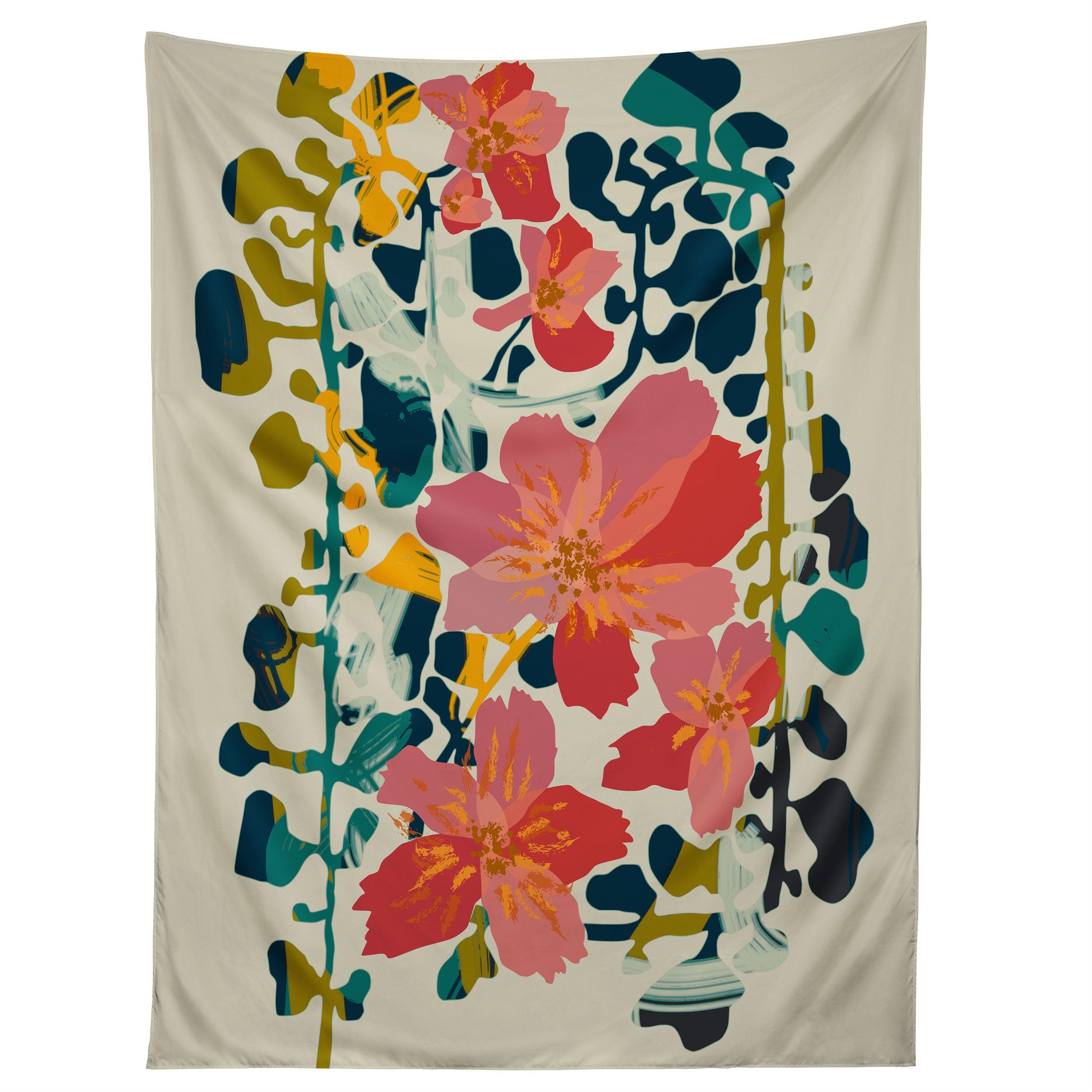 COLORFUL ORCHID tapestry 75x100